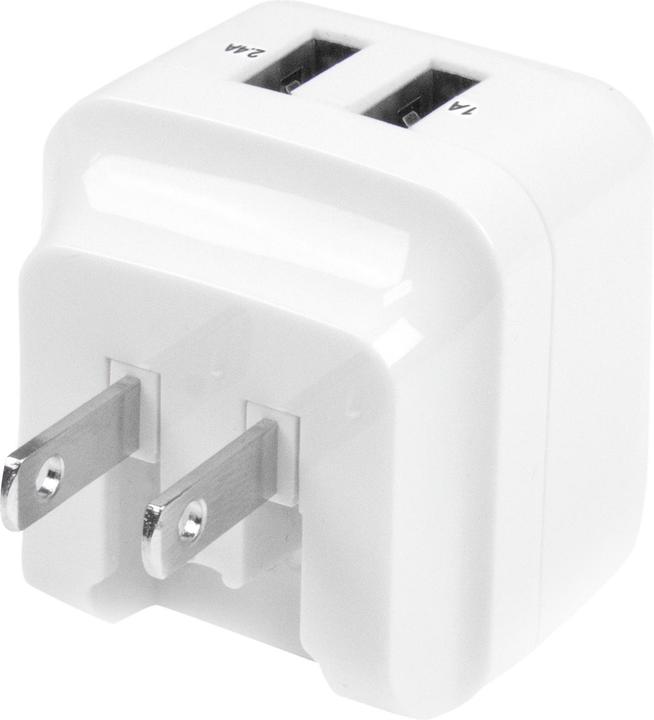 Produktbild StarTech 2 Port USB Ladegerät / Netzteil - 2-fach Ladestecker 17 Watt / 3.4 Amp - Dual Reiseladegerät 110... (17 W)
