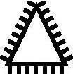 Actual product image Pferd Three square file (Cut 2, 200 mm)