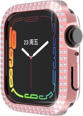Immagine prodotto Cover-Discount Apple Watch 45mm - Custodia protettiva con strass glitterati nera