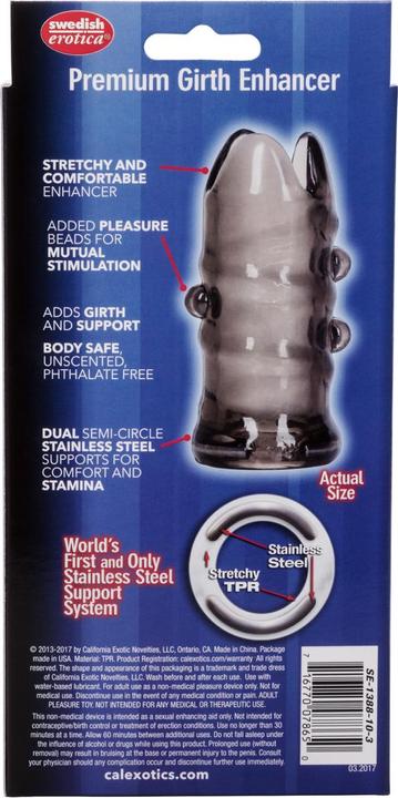Actual product image CalExotics Apollo Premium Girth Enhancer (3.75 cm)