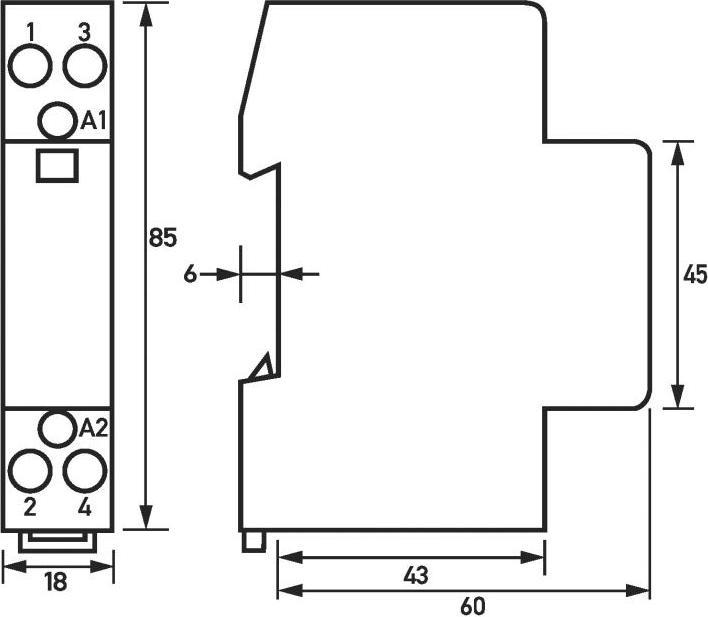 Actual product image Doepke Inst.contactor HS20-20/230V 2S 20A 230V HS20-20/230V