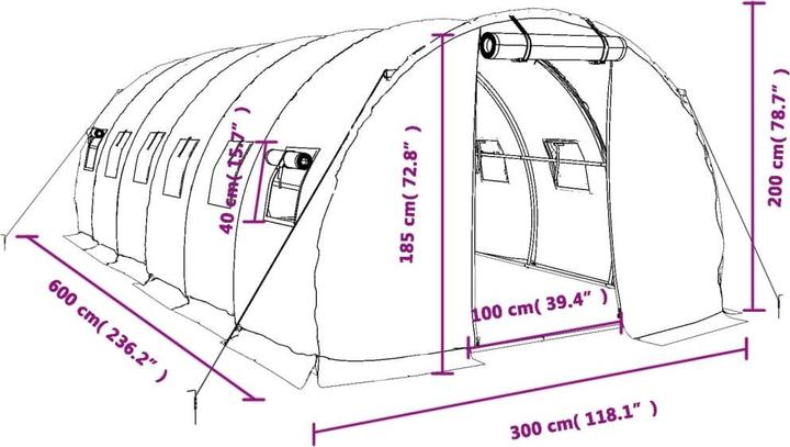 Immagine prodotto vidaXL Gewächshaus
