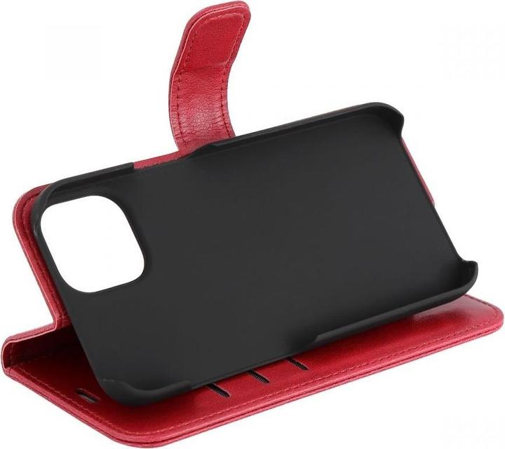 Produktbild Radicover Radiation Protection Wallet Vegan Leather iPhone 14 Flipcover Red (Apple iPhone 13)