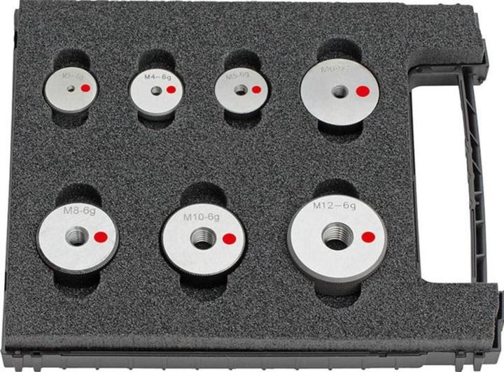 Actual product image Fortis Thread reject ring gauge set M3-M12 6g