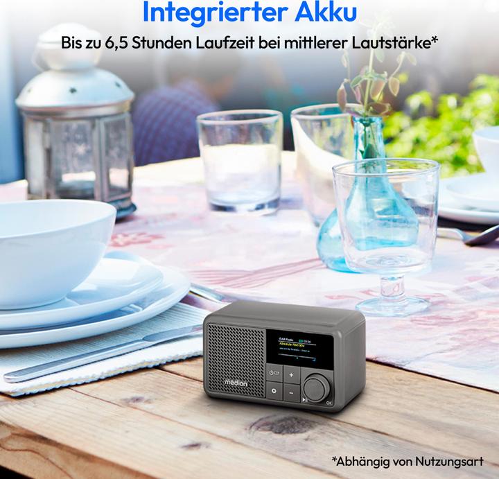 Actual product image Medion LIFE S66822 Portable DAB+ radio (DAB+, FM, Bluetooth)