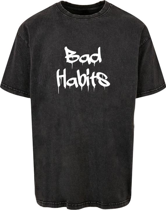 Produktbild Merchcode Bad Habits Acid Washed Heavy Oversized Tee - 112633 (L)