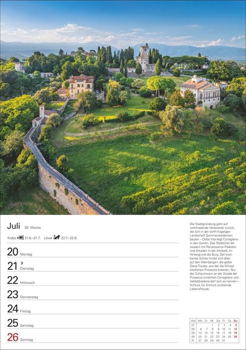 Produktbild Harenberg Italien Wochenplaner 2026 - Eine Reise in 53 Bildern (Deutsch)