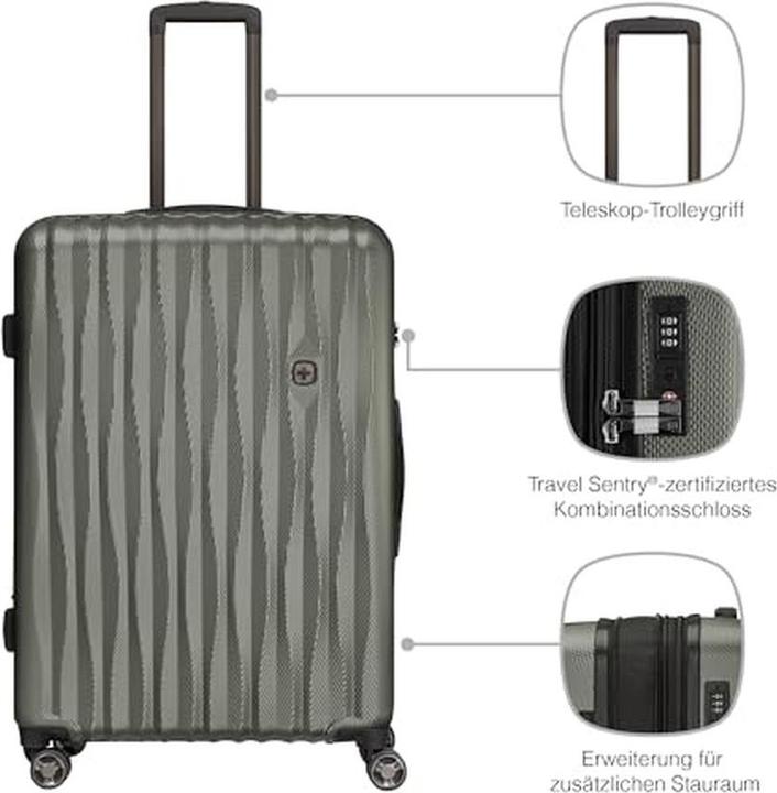 Produktbild Wenger Energie Hardcase-Koffer mit 4 Rädern, Trolley, Sicherheitsschloss, USB-Port, erweiterbar