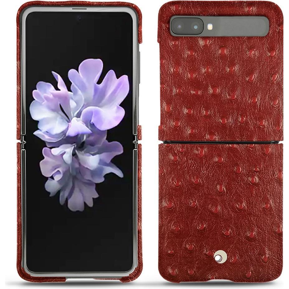 Noreve Lederschutzhülle (Samsung Galaxy Z Flip), Smartphone Hülle, Rot