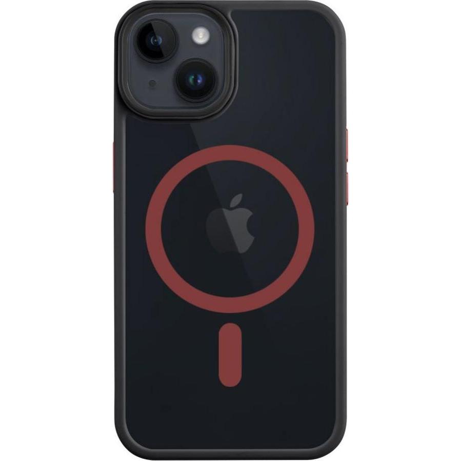Tactical MagForce Hyperstealth 2.0 Cover for iPhone 14 Black/Red (Apple iPhone 14), Smartphone Hülle, Schwarz, Rot