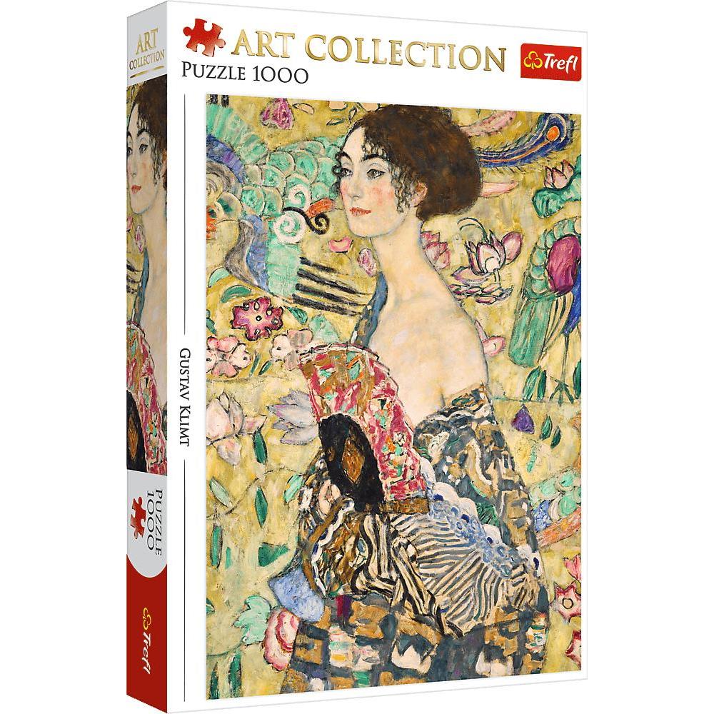 Trefl Puzzle 1000 – Gustav Klimt / Dame mit Fächer (1000 pezzi)