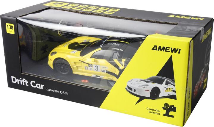 Produktbild Amewi RC Drift Lizenz Corvette gelb (RTR Ready-to-Run)