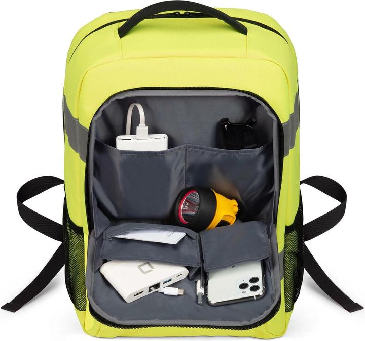 Produktbild Dicota Backpack HI-VIS Base 24 litre yellow (24 l)
