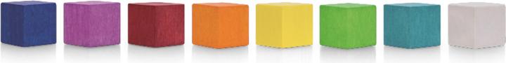 Image du produit Magnetoplan Aimant Cube (L x l x H) 20 x 20 x 20mm Bleu, Rose, Rouge, Orange, Jaune, Vert, Bleu-Vert (8x)