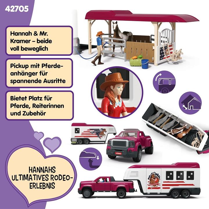 Actual product image Schleich Lakeside Truck mit Anhänger