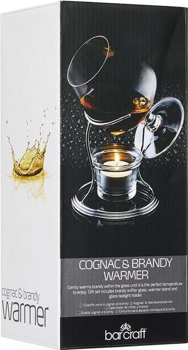 Immagine prodotto BarCraft Scaldino per Brandy e Cognac Set regalo di (3.50 dl, 1 x, Bicchiere da cognac)
