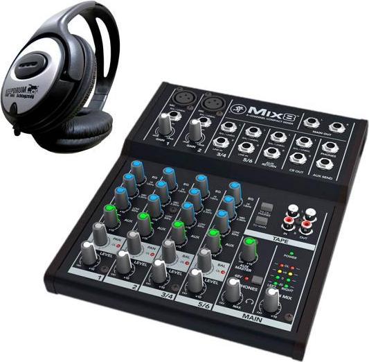 Produktbild Mackie Mischpult Mix8 8-Kanal Kompaktmixer mit Kopfhörer (Studio- und Livemixer)
