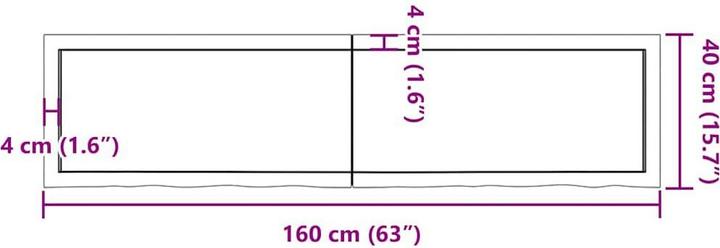 Produktbild vidaXL Saba (160 x 40 x 4 cm)