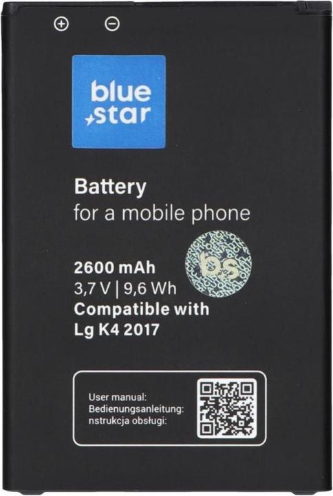 Actual product image Partner Telecom Battery Blue Star BLUE STAR PREMIUM battery for LG K4 2017 / K8 2017 2600 mAh