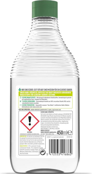 Actual product image Ecover Lemon & Aloe Vera (Liquid)