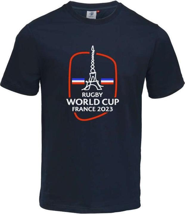 Actual product image Sportfolio rugby word cup t-shirt france 2023 eiffe tower (L)