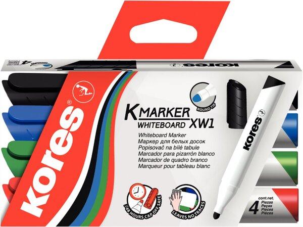 Produktbild Kores Whiteboard Marker, Rundspitze (12x)