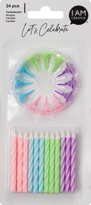 Actual product image I Am Creative Cake candles (24 pcs.)