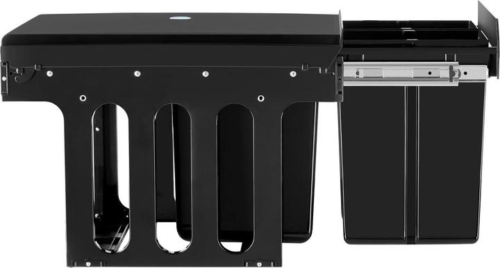 Actual product image tectake Abfallsammler Ashlyn, 3-fach Trennung, 31L, Teleskopschienen