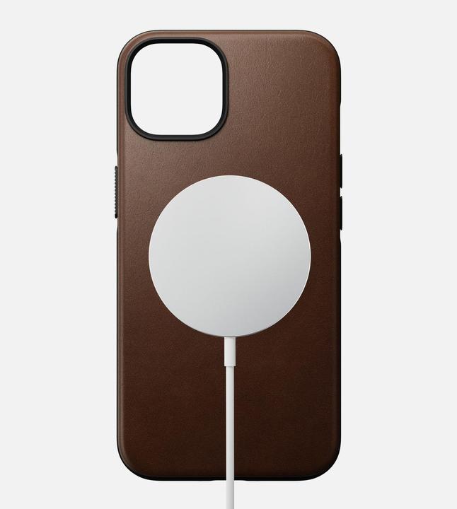 Produktbild Nomad Back Cover Modern Leather iPhone 14 Braun (Apple iPhone 14)