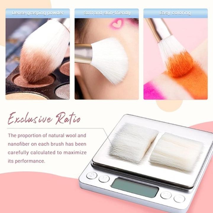 Actual product image Jessup Professional Makeup Brushes Set for Eyes Brows Lips Eyeshadow Eyeliner (Eyebrows)