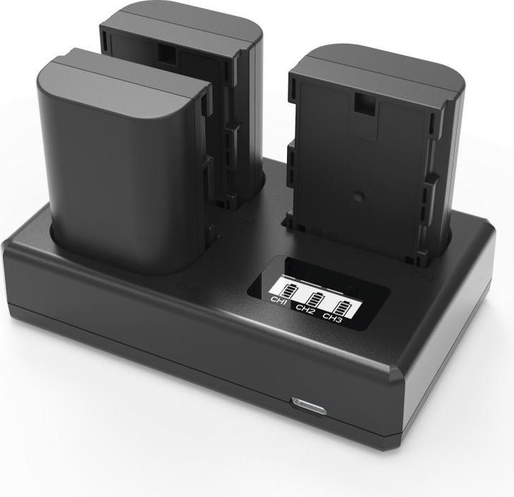 Immagine prodotto Acconic Caricatore triplo Caricatore triplo per Nikon EN-EL14 1D3100 D3200 D5100 D5200 P7000 P7700 P7800 (1 pz.)