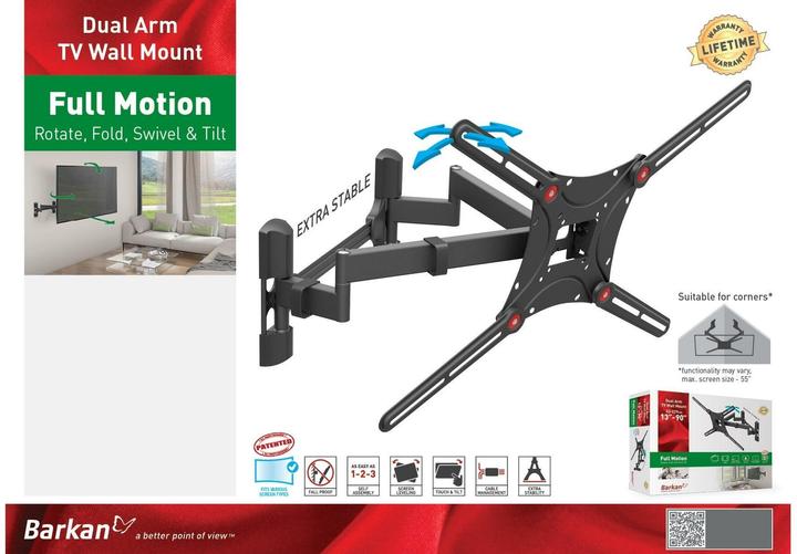 Image du produit Barkan WH 464 (Mur, 60 kg, 13" - 90")