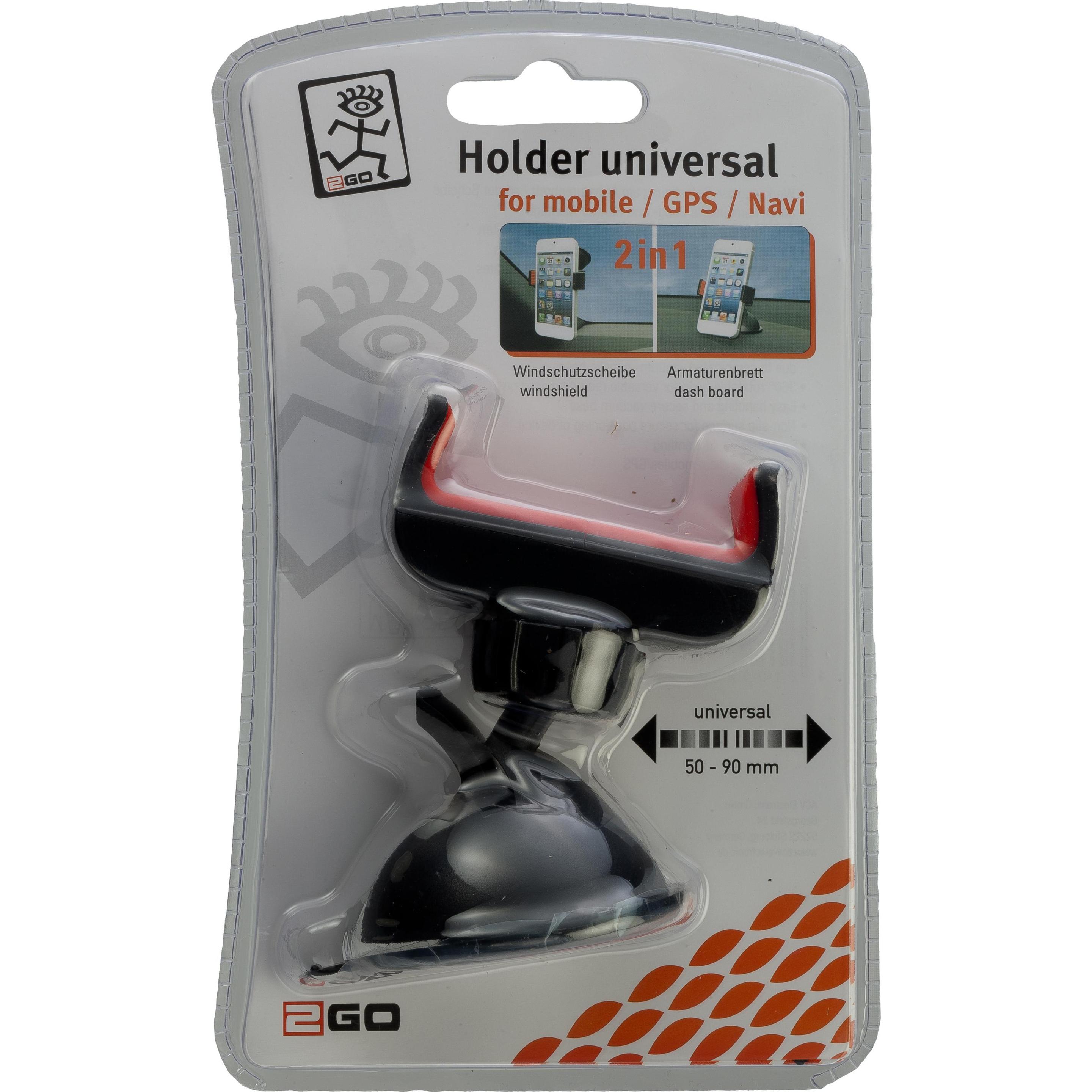 Thumbnail - Peter Jäckel Universeller Passivhalter WINDSCREEN mit Saugnapf für Handy/ Smartphone/ Navigationssystem -, Smartphone Ha...
