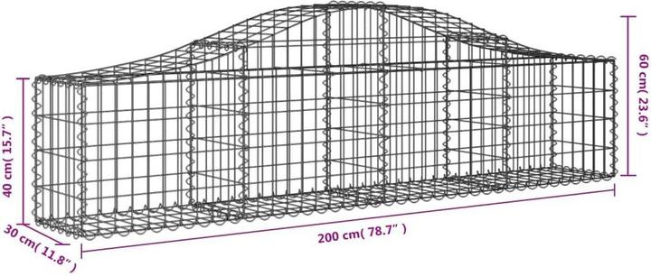 Produktbild vidaXL Gabionenkorb