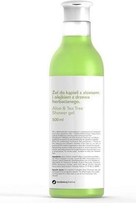 Produktbild Botanicae Expressions BOTANICAPHARMA Tea Tree & Aloe Shower Gel żel do kąpieli Aloes i Olejek z Drzewa Herbacianego (500 ml)