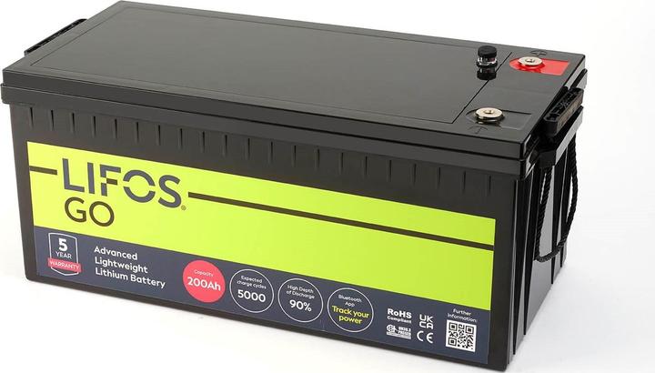 Image du produit Lifos Batterie au lithium LiFePO4 - 12.8V/200Ah (12.80 V, 200 Ah)