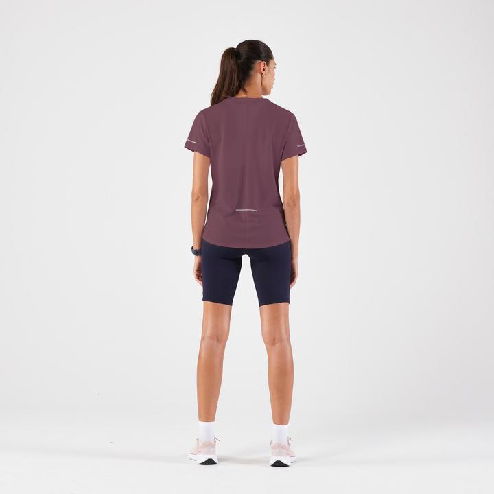 Actual product image Kiprun Laufshirt kurzarm Damen atmungsaktiv - Run 500 Dry bordeaux (XS)