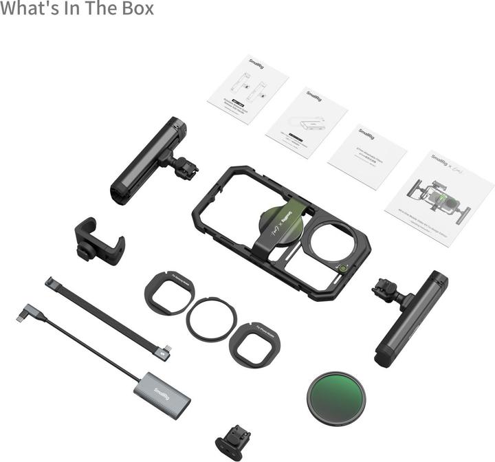 Produktbild SmallRig 4596 x Brandon Li All in One Mobile Video Kit Full Quick Release Co design Edition (Cage, Cage Zubehör, Griff)