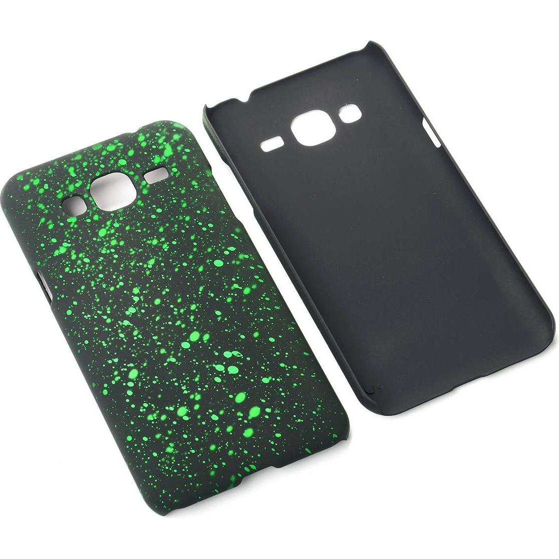 König Design Handy Hülle Schutz Case Bumper Etuis für Samsung Galaxy J3 3D Sterne Grün (Samsung Galaxy J3 (2016)), Smart...