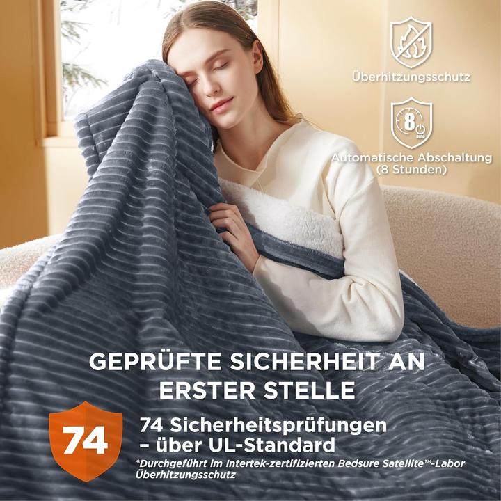 Produktbild Bedsure Heizdecke mit Timer & Abschaltautomatik (180 x 130 cm)
