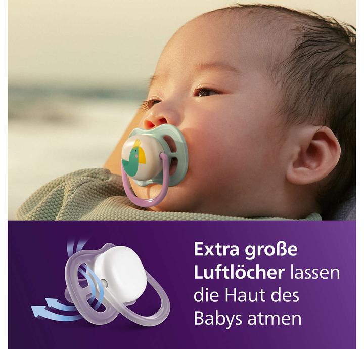 Productafbeelding Philips Avent Pacifier SCF080/24 ultra air (2x)