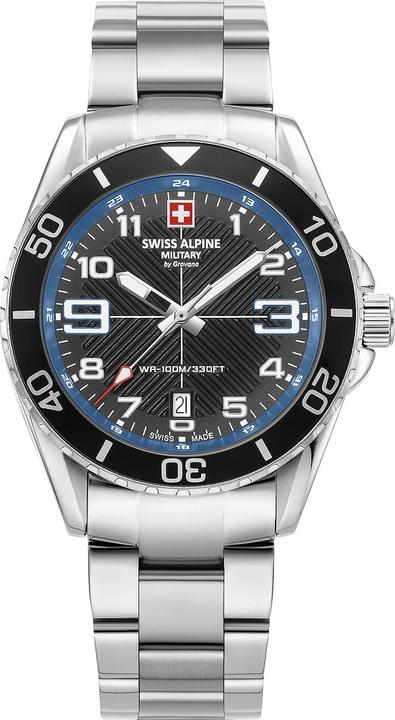 Immagine prodotto Swiss Alpine Military 7029.1135 Orologio da uomo Raptor 42mm 10ATM (Fatto in Svizzera, 42 mm)