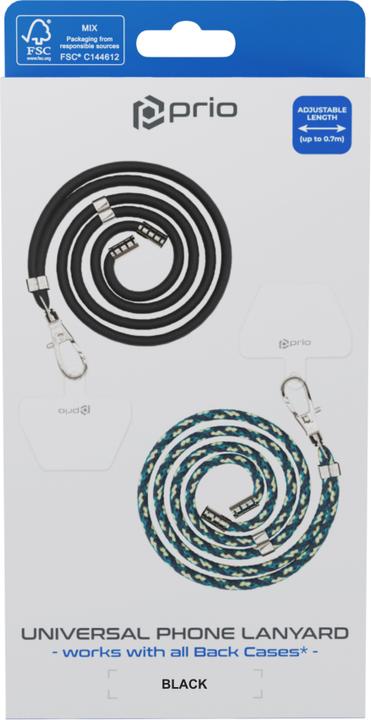 Produktbild prio Universal Phone Lanyard 0.7m black