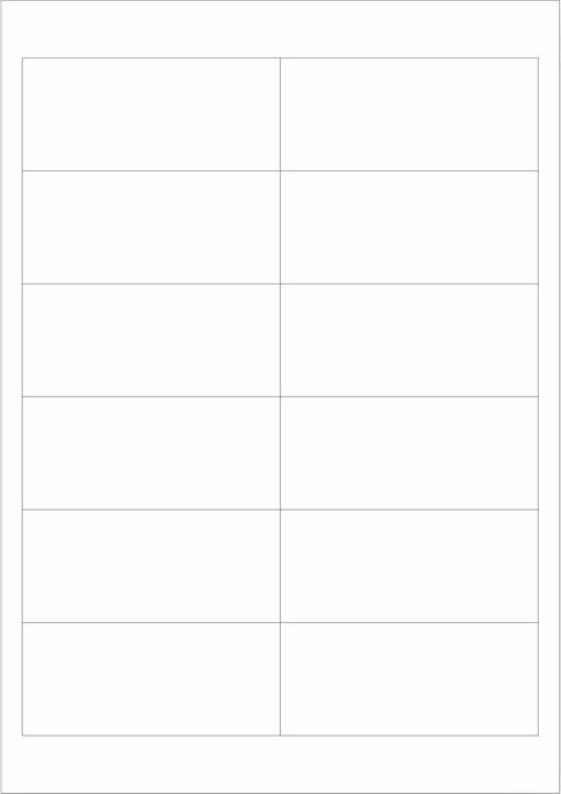 Produktbild Schäfer Shop Universal-Etiketten, 97,0 x 42,3 mm, Permanentkleber, 1200 Stück