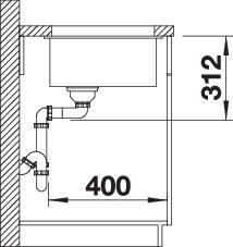 Produktbild Blanco Subline 700-U (Unterbauspüle, 73 cm, 46 cm)