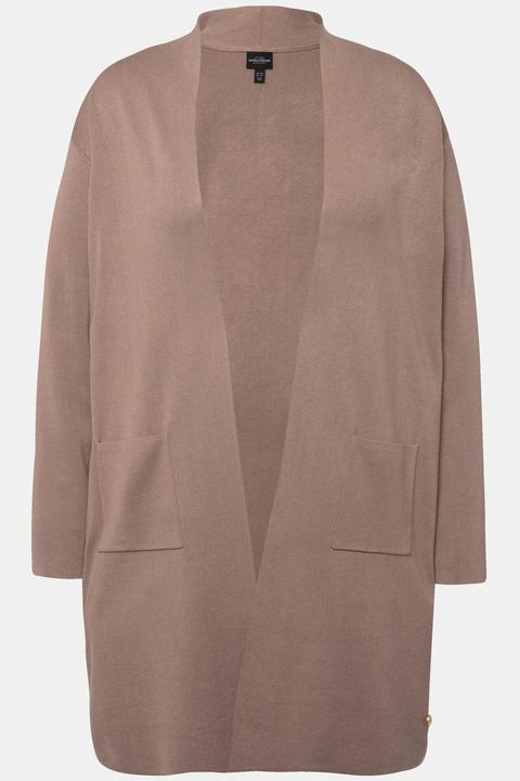 Actual product image Ulla Popken Long Open Front Cardigan Sweater (58)