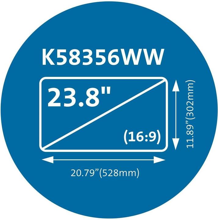 Produktbild Kensington MagPro Privacy Screen Monitor 23.8 / 16:9 (23.80", 16:9)