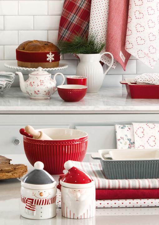 Produktbild Greengate Abella Glockenteller Weihnachten weiss 14,2cm (1 x, 14.20 cm)