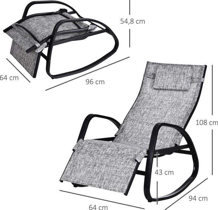 Actual product image Outsunny Rocking chair (69 cm)