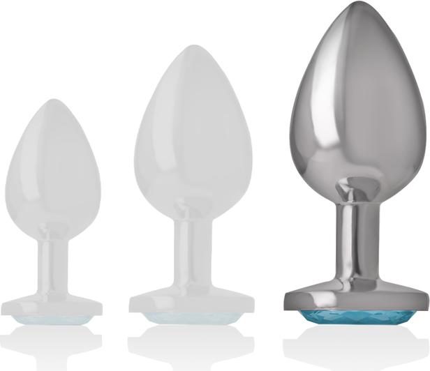 Produktbild Intense Analplug Metall Aluminium Herz N Blau Grösse L